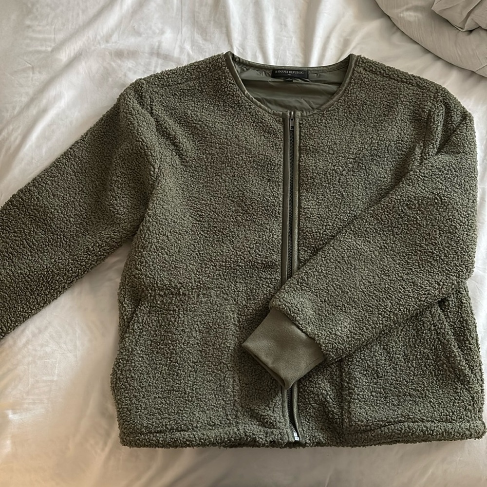 Banana republic Sherpa zip up